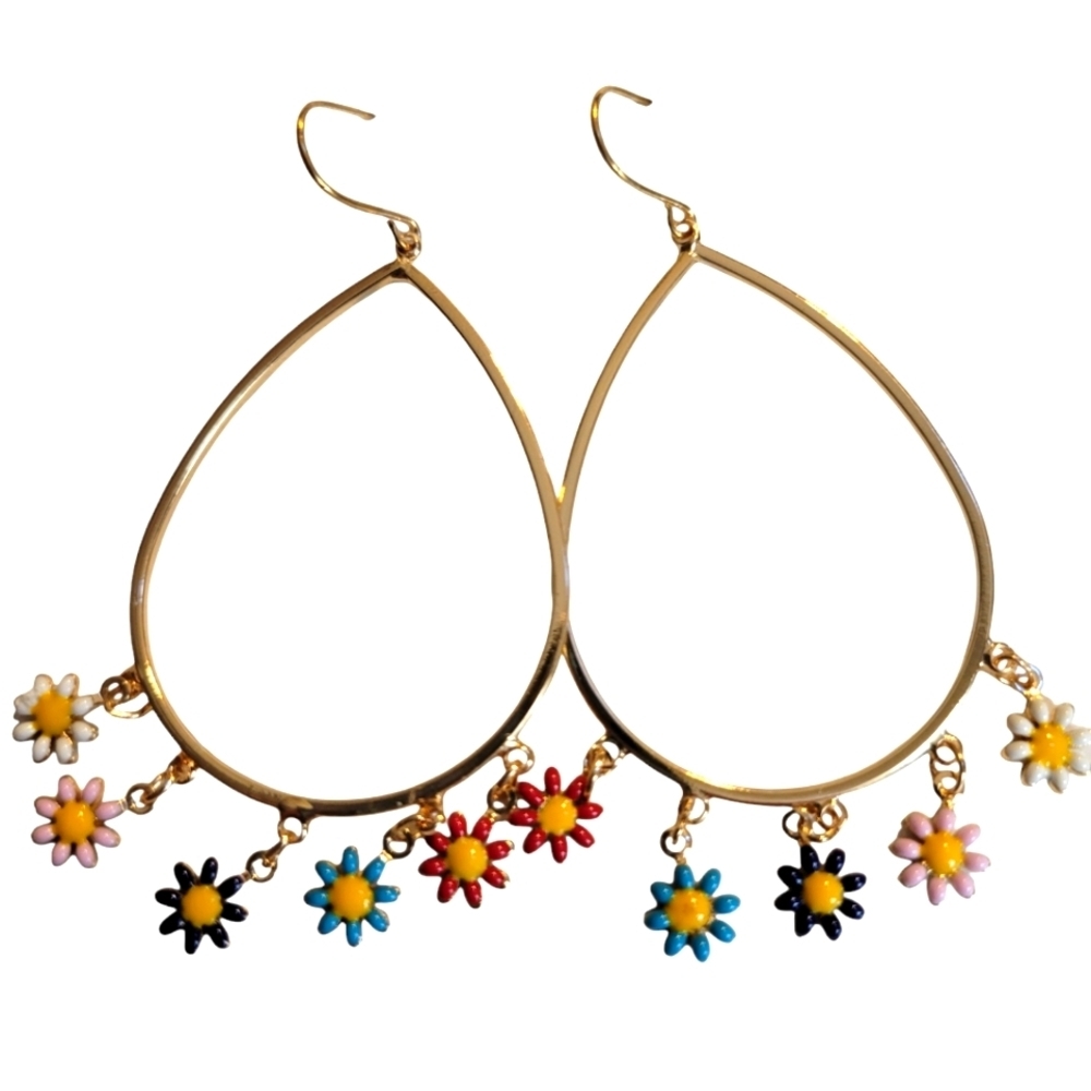 Earrings with Daisies